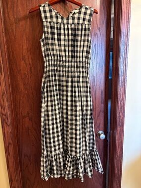 a new day Black and White Gingham Maxi Dress